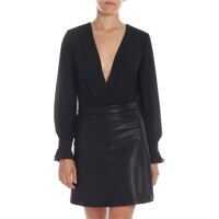 Body-uri Crossover Bodysuit In Black Femei