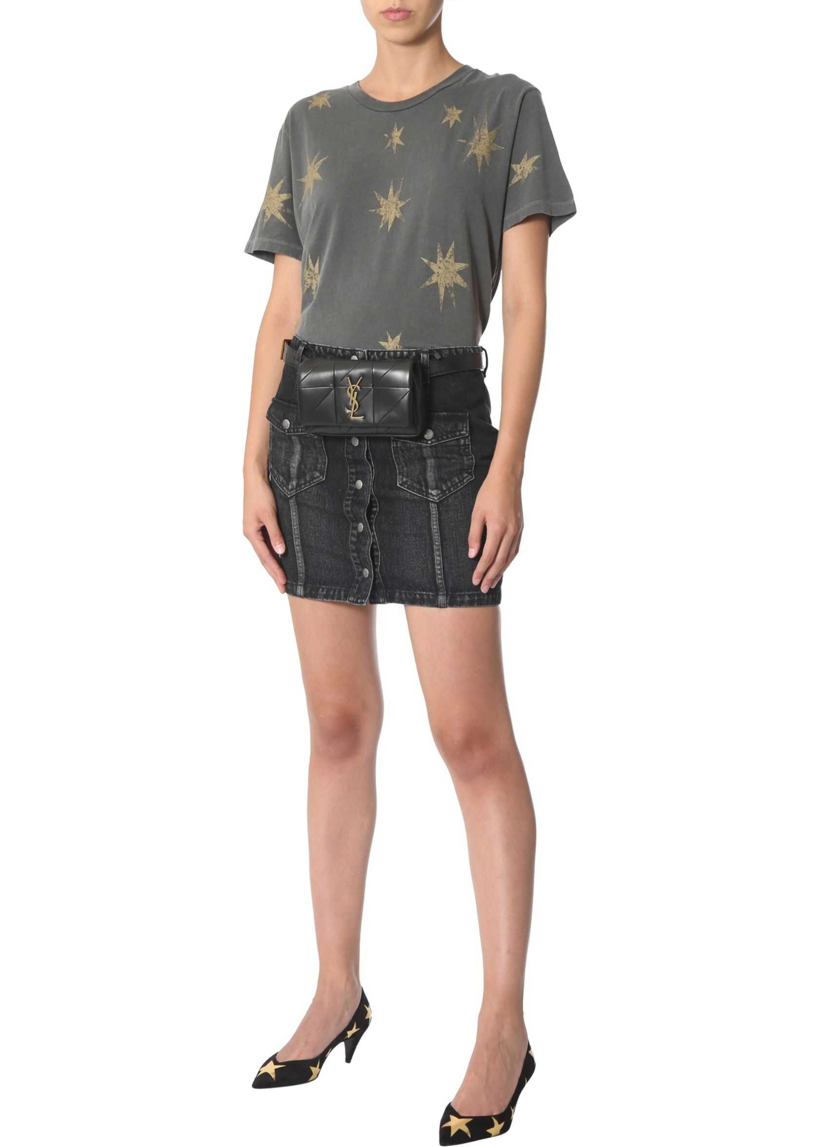 Saint Laurent Round Neck T-Shirt GREY
