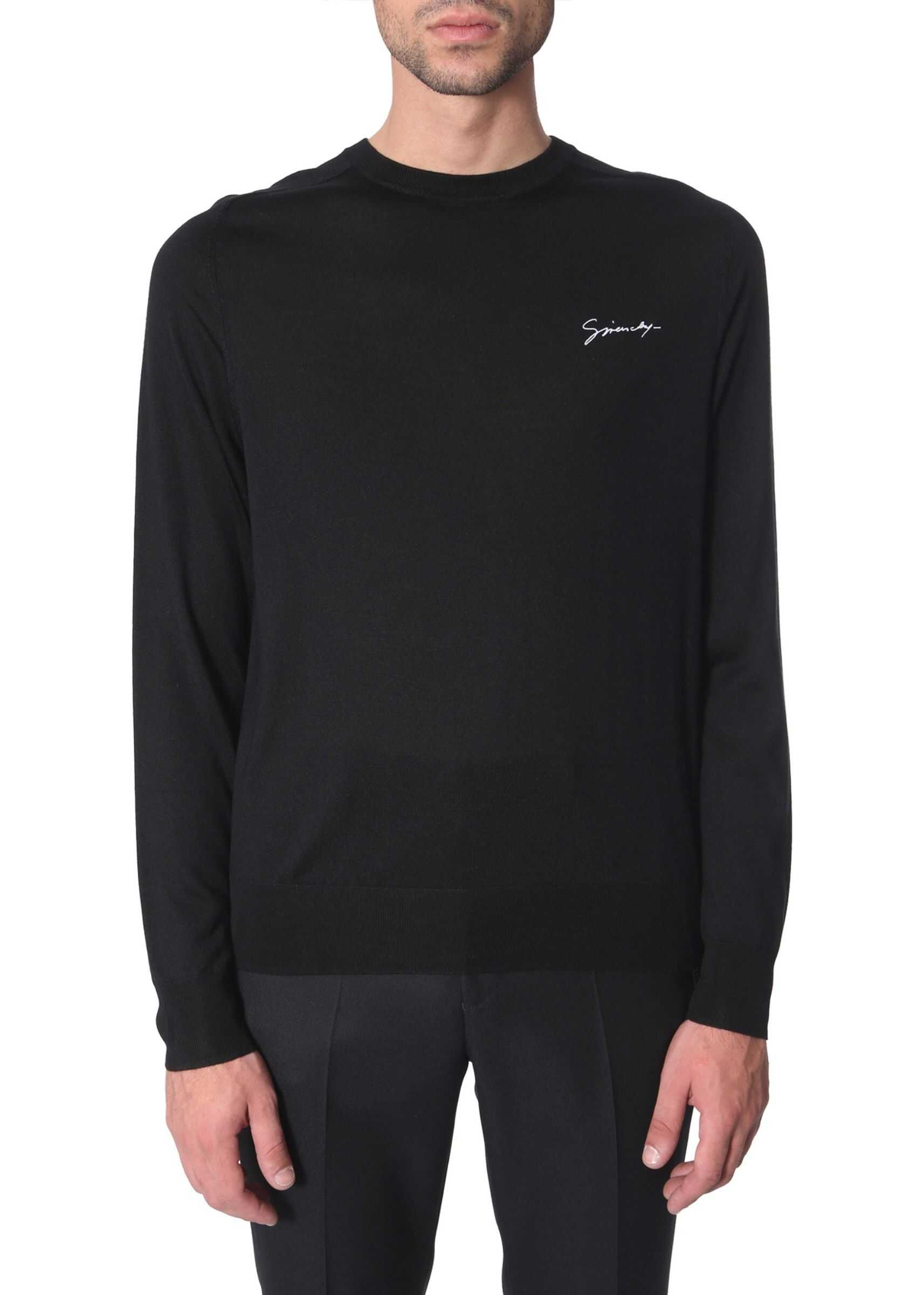 Givenchy Sweater With Embroidered Logo BLACK