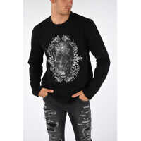 Bluze de trening Skull Printed Sweatshirt Barbati