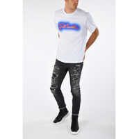 Blugi slim fit 14cm Distressed Jeans Barbati
