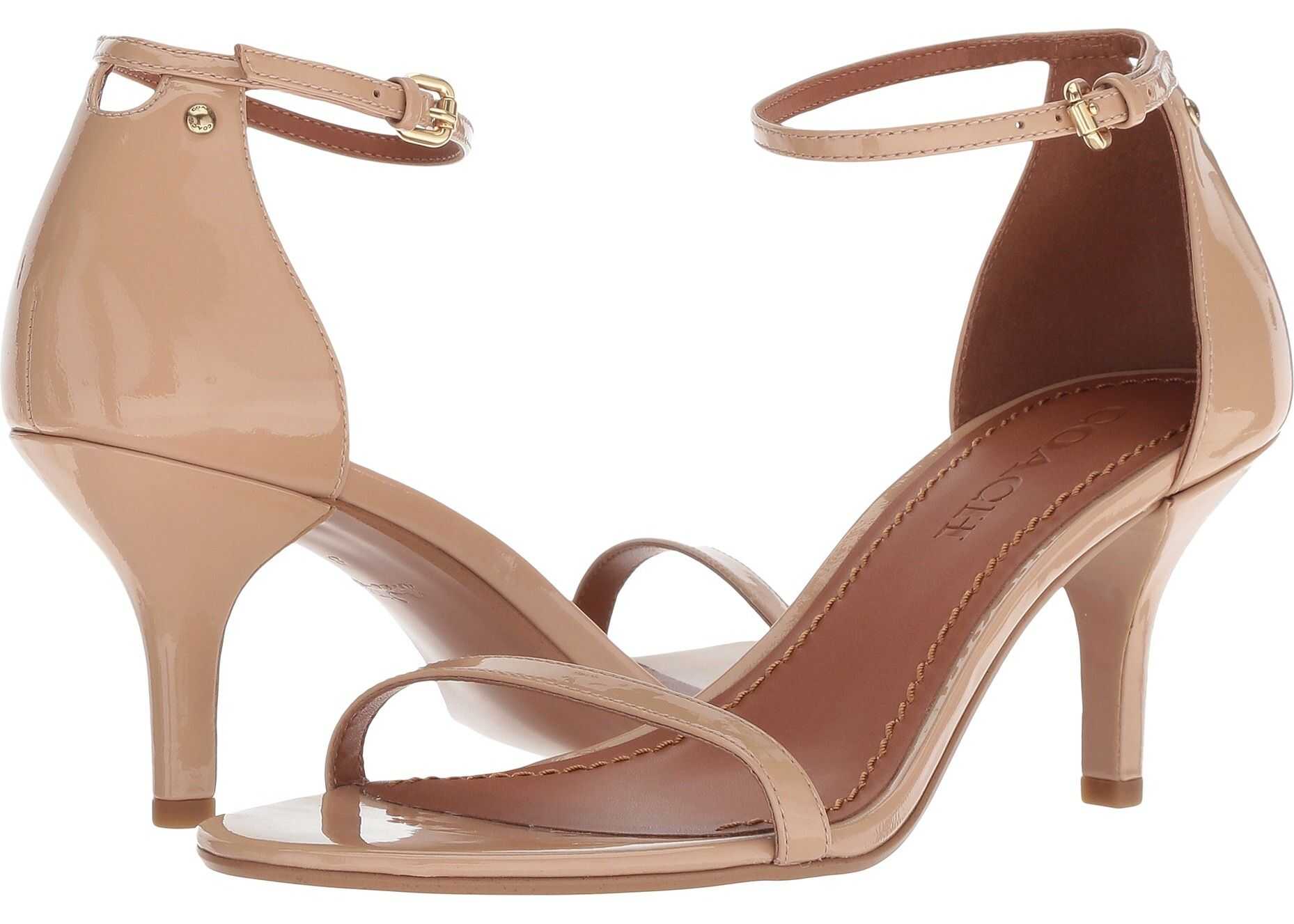 COACH Heeled Sandal Beechwood Patent Leather