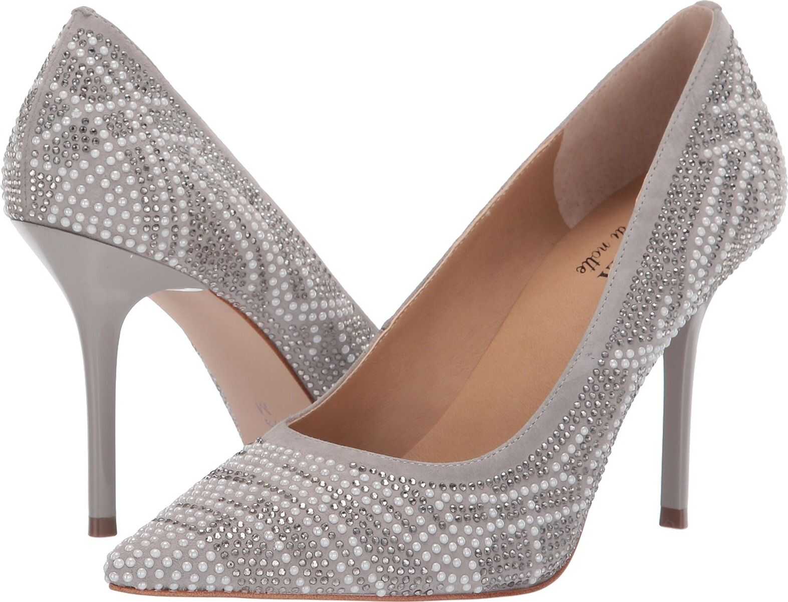 Vaneli Benno Light Grey Suede/Grey/White Mix Studs