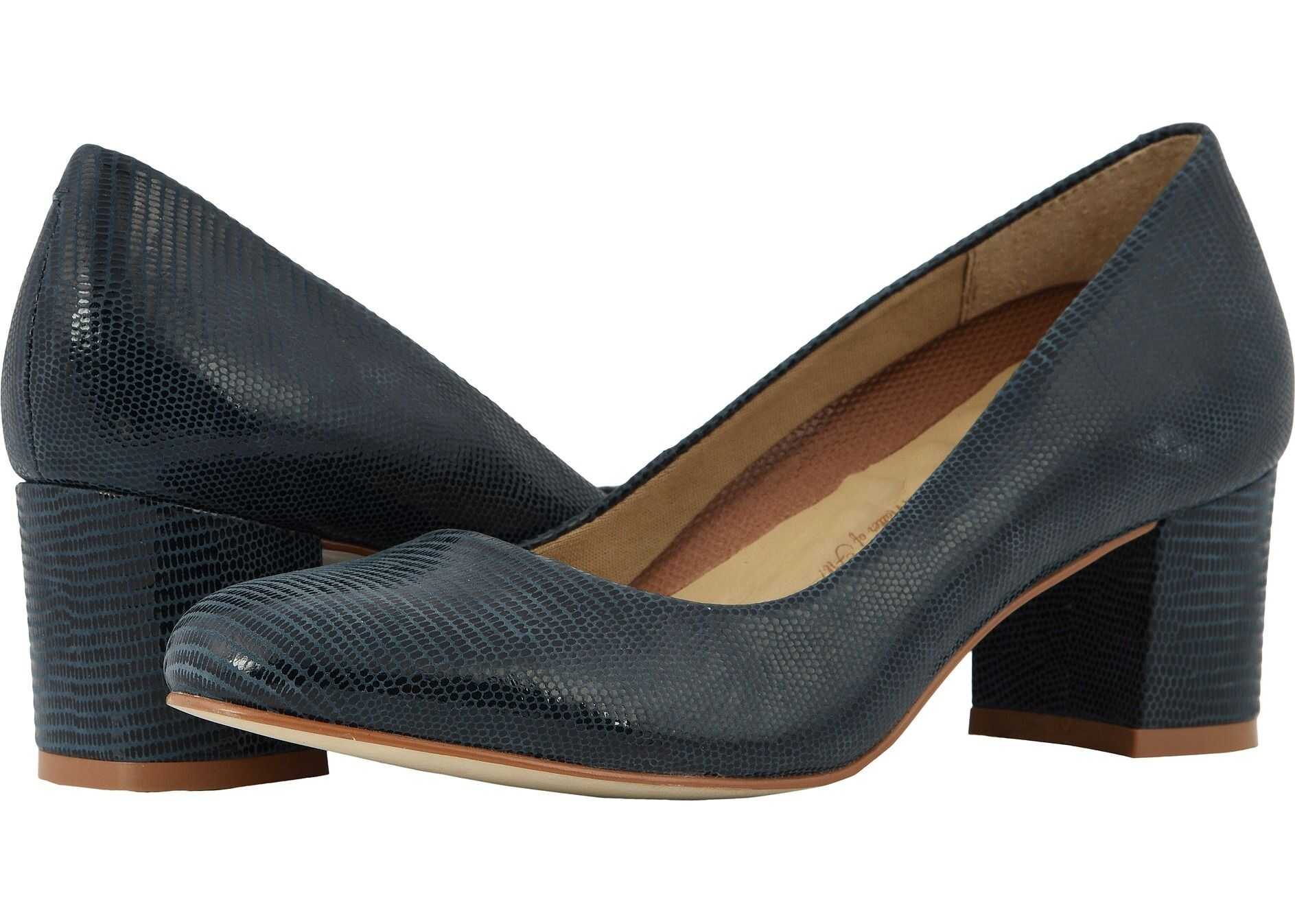 Walking Cradles Jessica Navy Patent Lizard Print