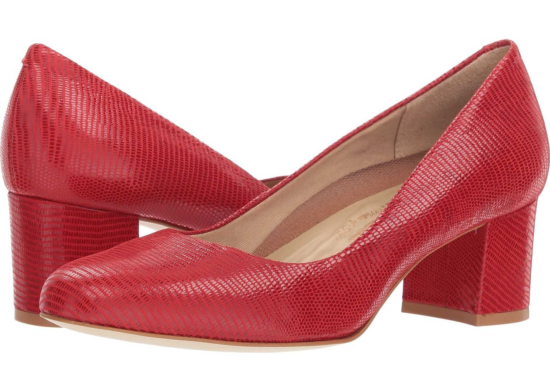 Walking Cradles Jessica Red Patent Lizard Print