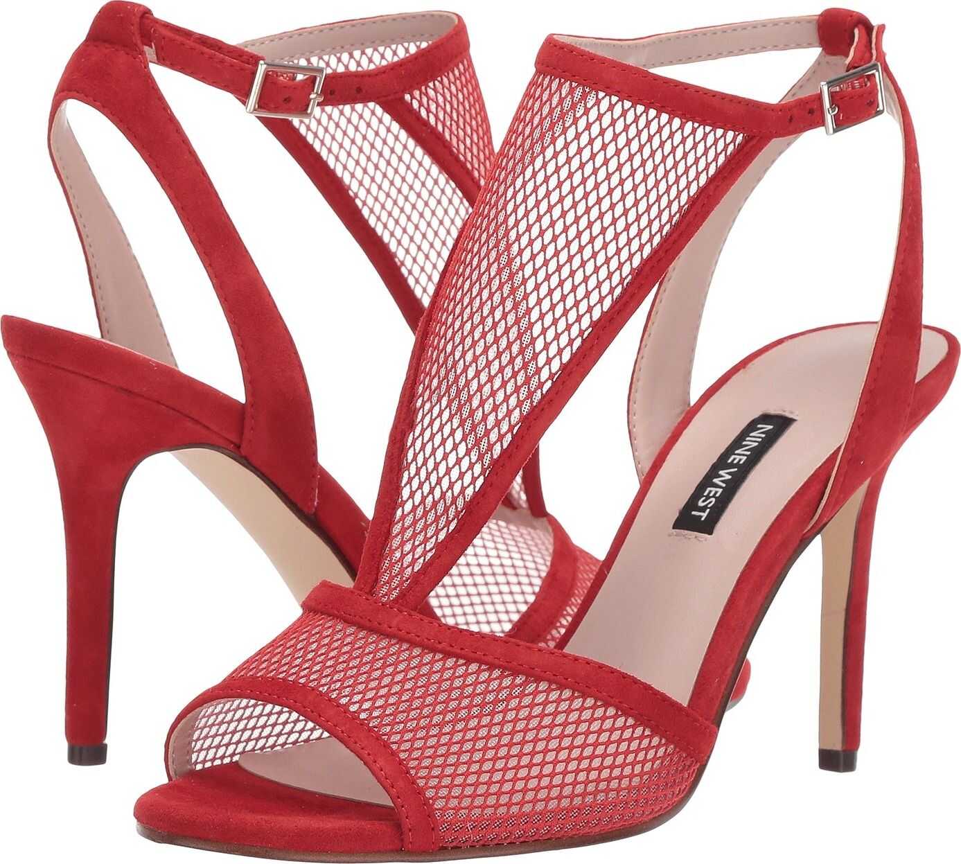 Nine West Manchon Mesh Sandal Fiery Red/Fiery Red