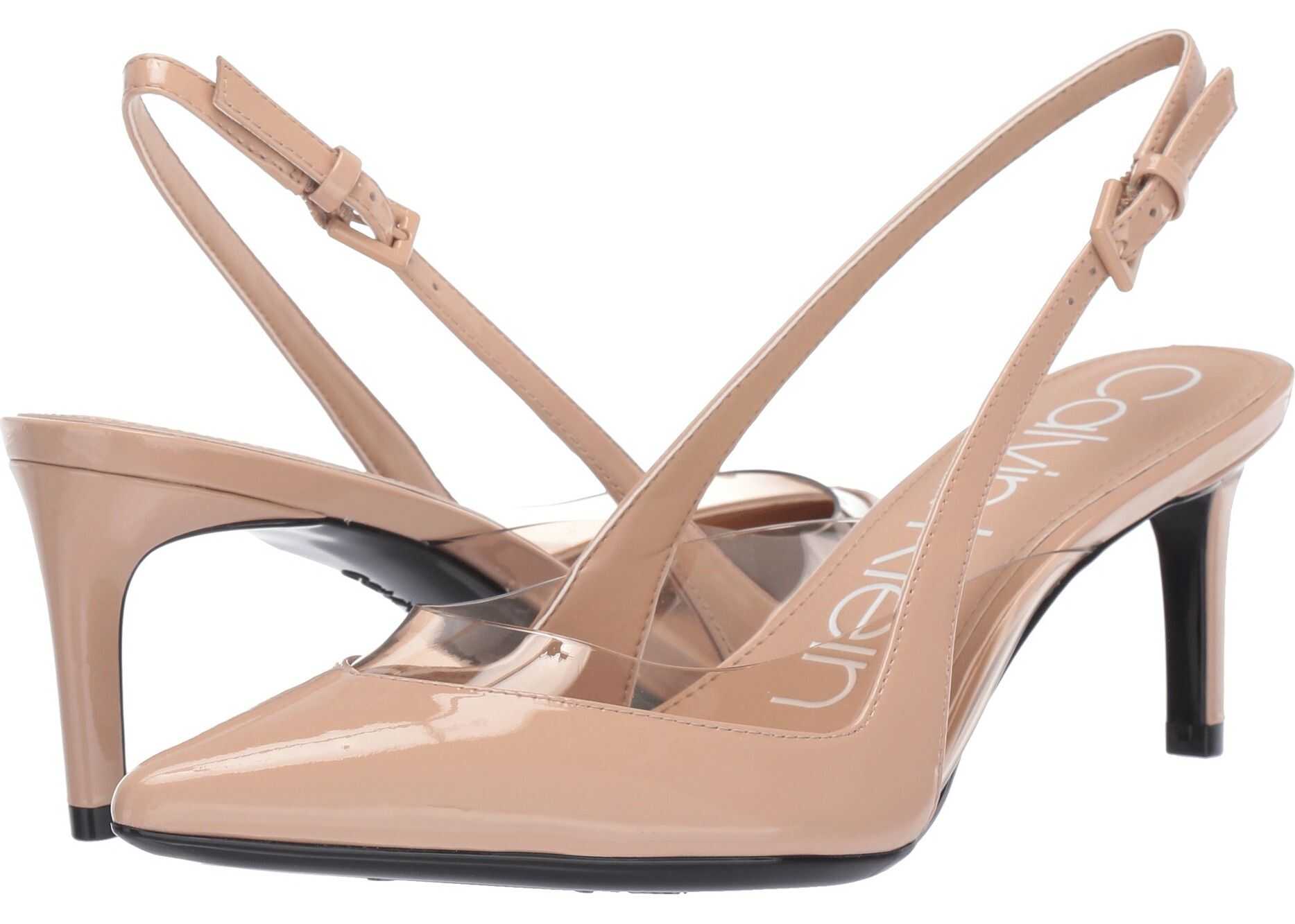 Calvin Klein Rache Desert Sand Patent/Lucite