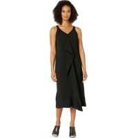 Rochii casual Sleeveless Midi Dress w/ Front Drape Detail Femei