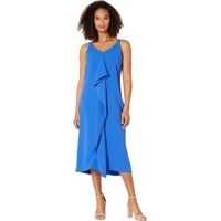 Rochii casual Sleeveless Midi Dress w/ Front Drape Detail Femei