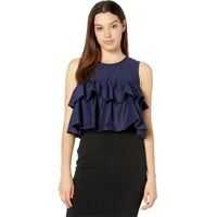 Maiouri Poplin Ruffle Top Femei