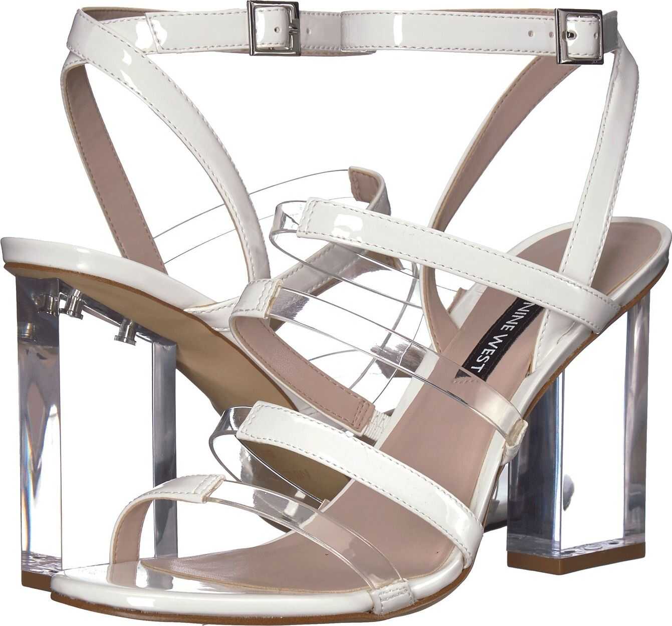 Nine West Fazzani Clear/White Synthetic