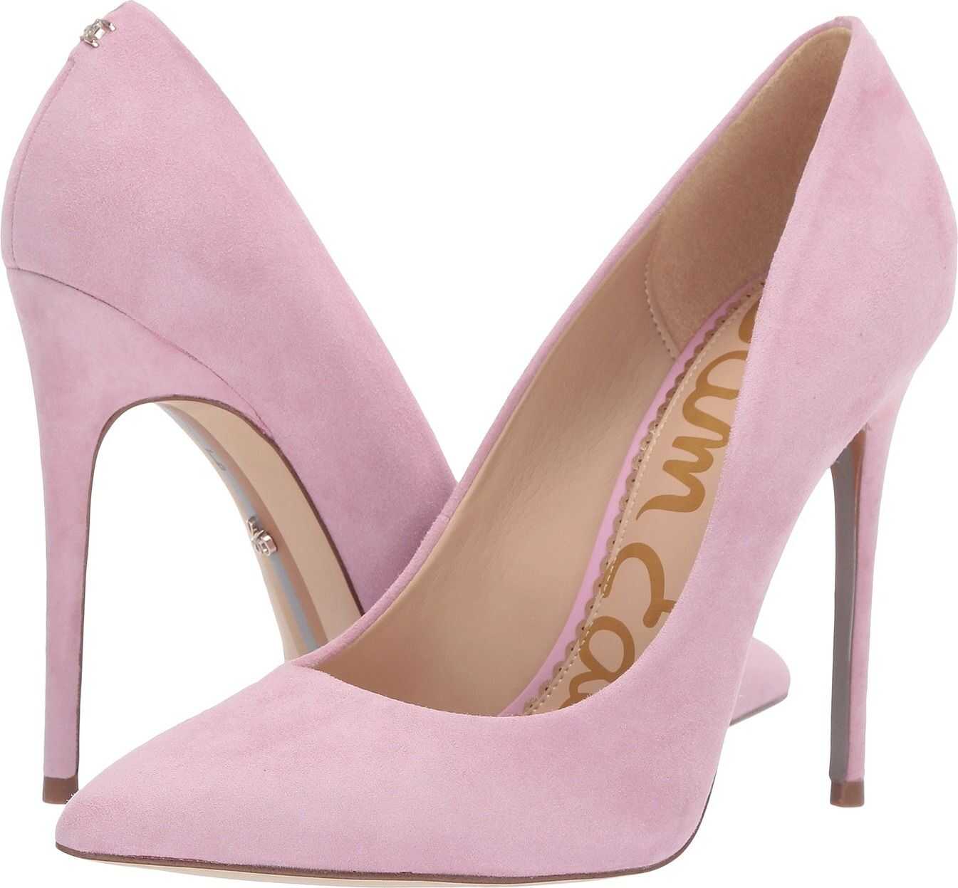 Sam Edelman Danna Light Pink Orchid Kid Suede Leather