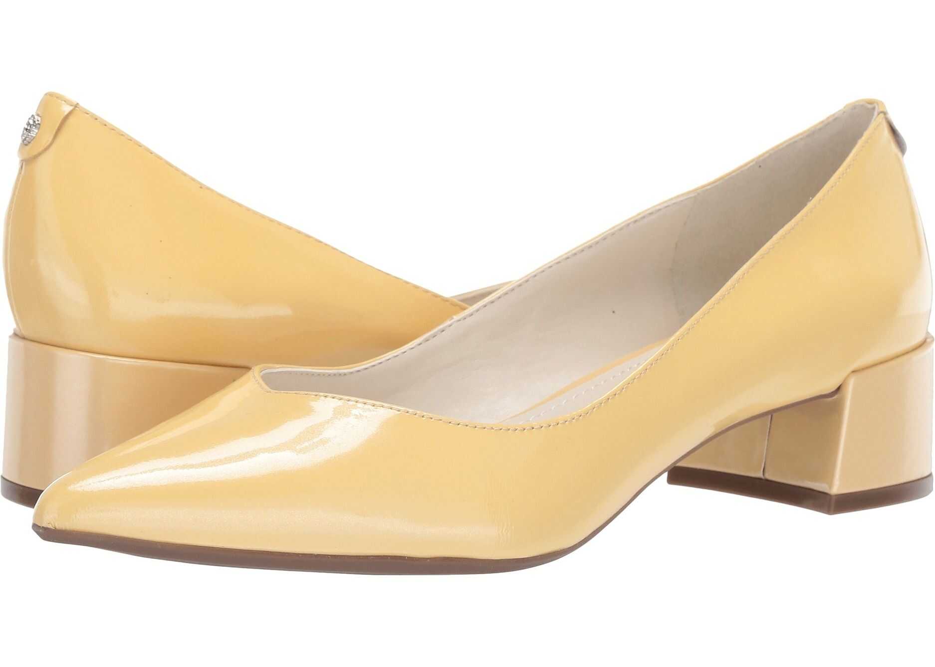 Anne Klein Norwood Block Kitten Heel Light Yellow