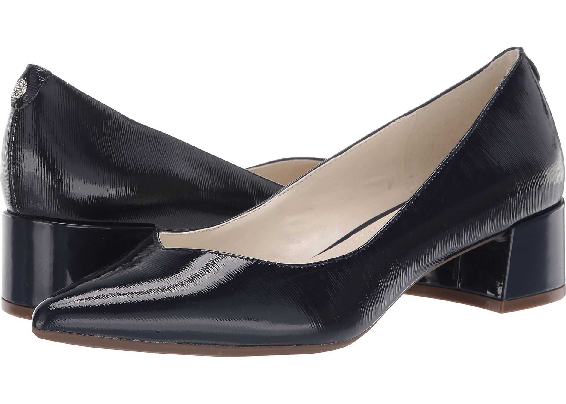 Anne Klein Norwood Block Kitten Heel Navy