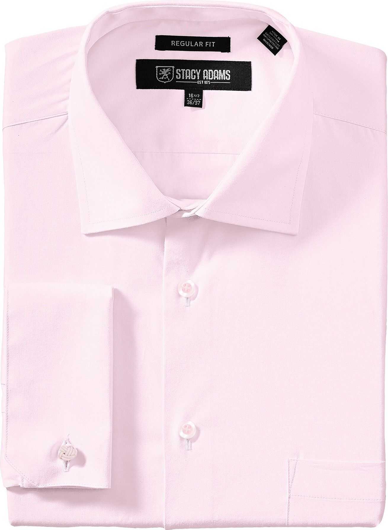 Camasa Stacy Adams Big & Tall Adjustable Collar Dress Shirt Pink