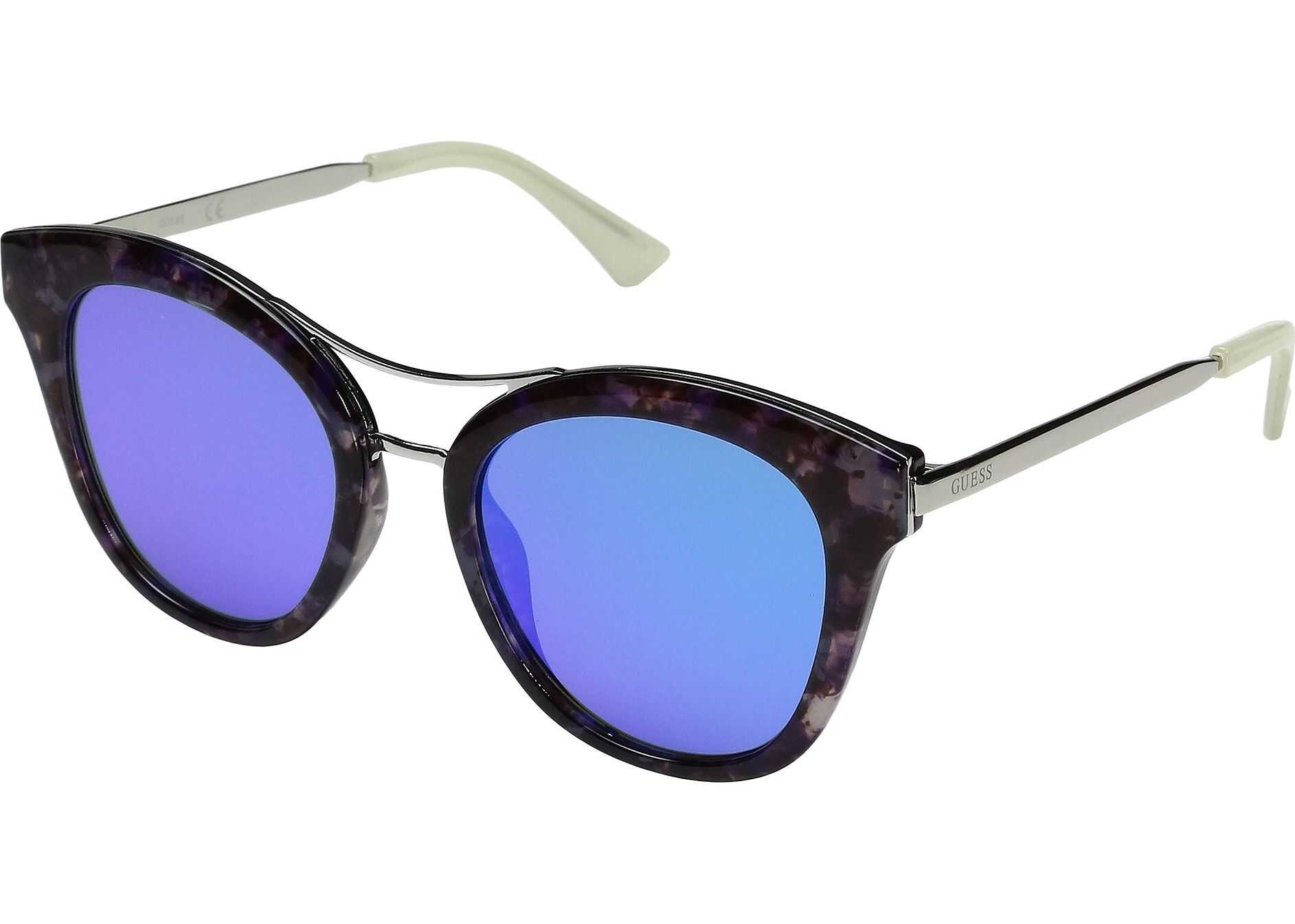 GUESS GF0304 Blue Marble/Blue Mirror Lens