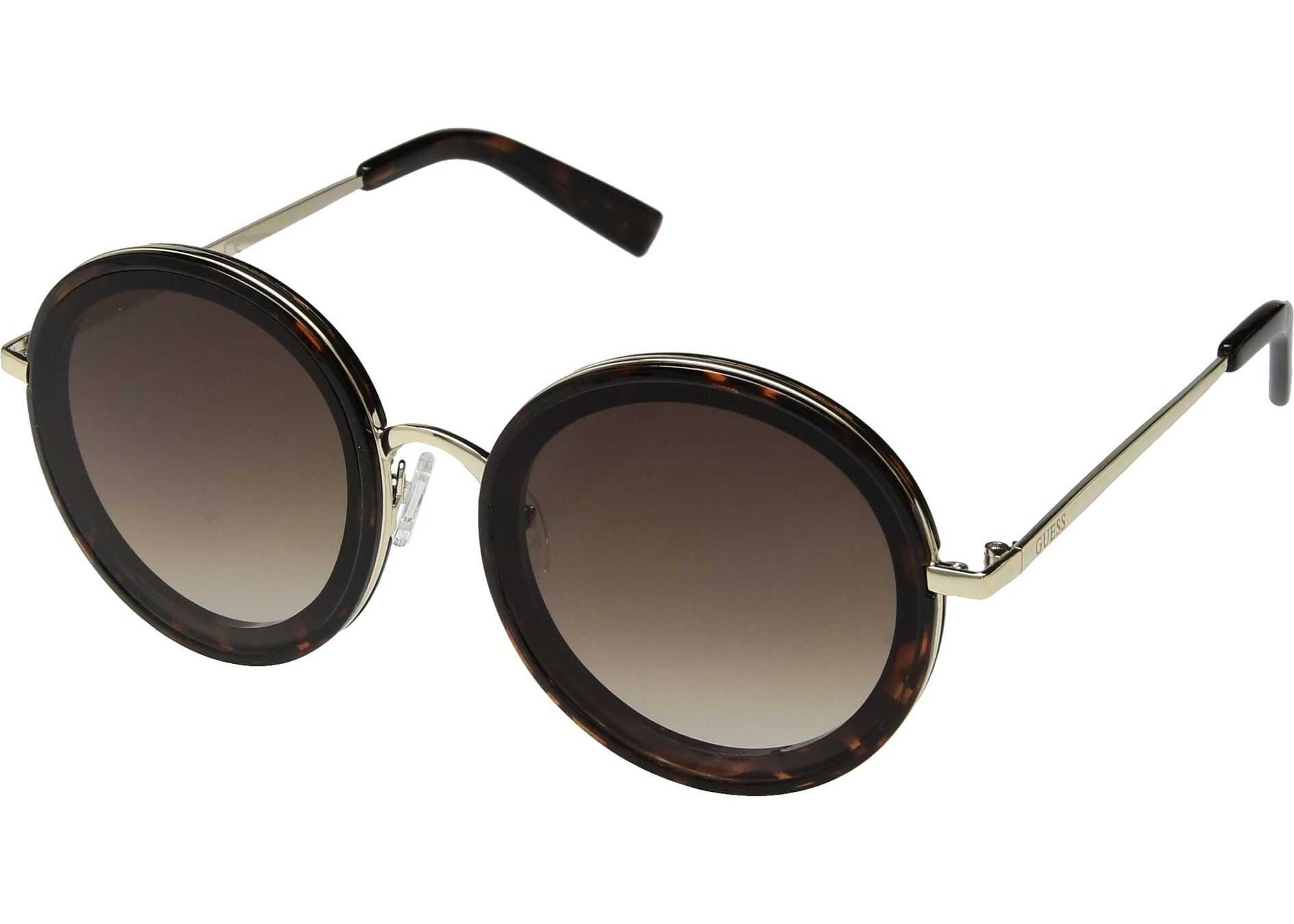 GUESS GF0330 Shiny Havana with Gold/Brown Gradient Lens