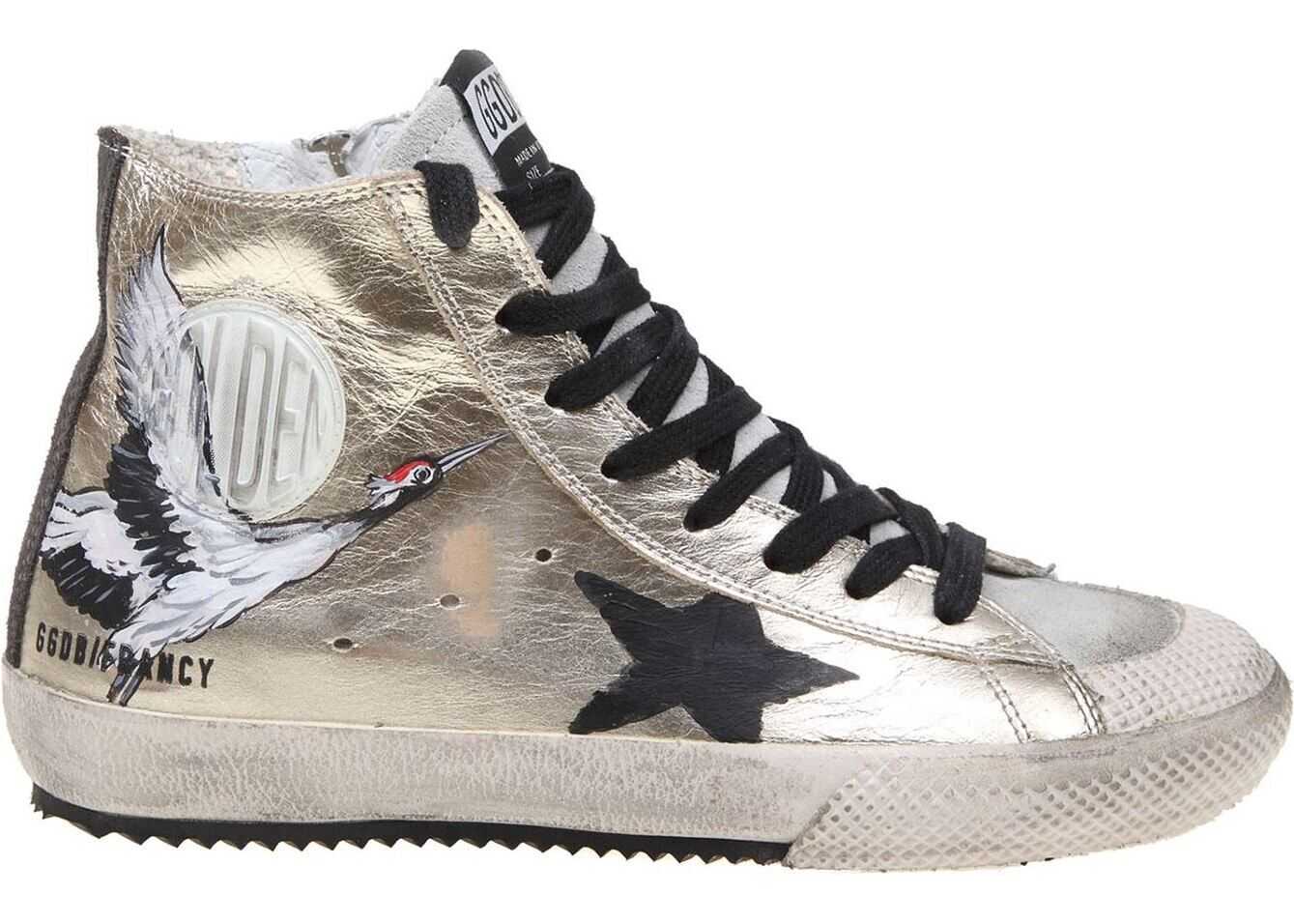 Golden Goose Sneakers Francy With Painting Metallic