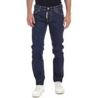 Blugi slim fit Slim Jean Jeans In Blue With Vintage Details Barbati