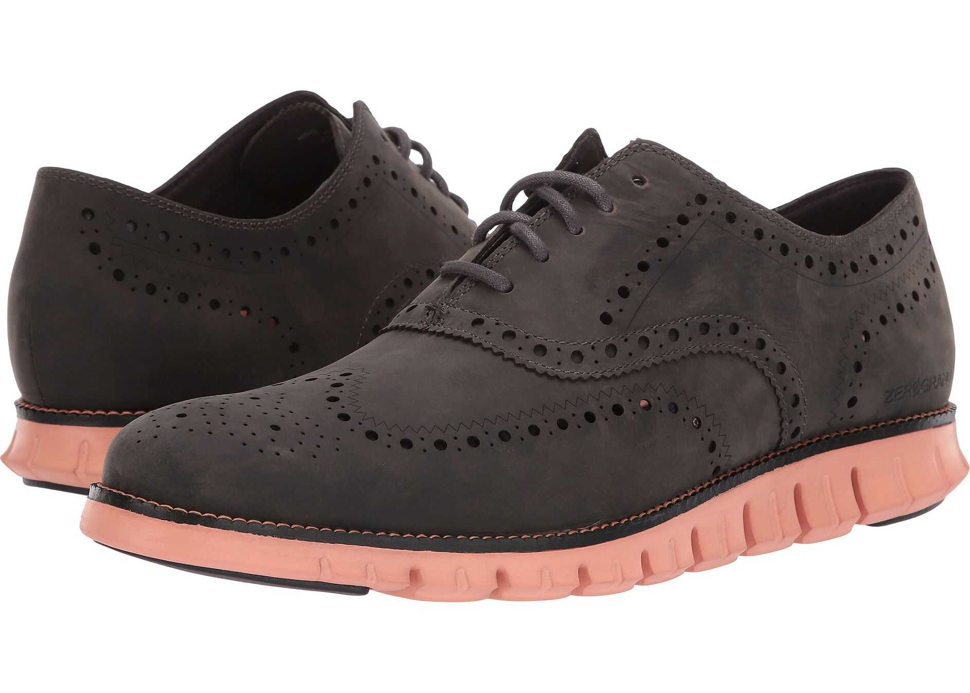 Cole Haan Zerogrand Wingtip Oxford Leather Magnet Leather/Black/Canyon Sunset