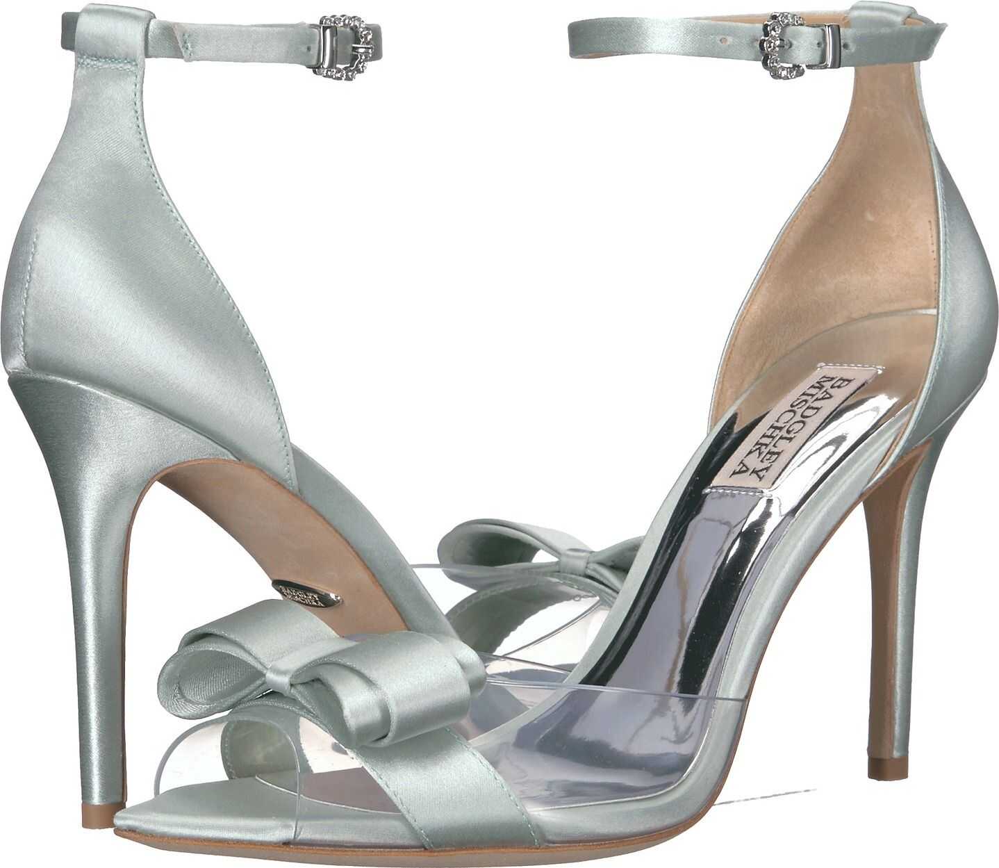 Badgley Mischka Lindsay Mint Satin/Vinyl