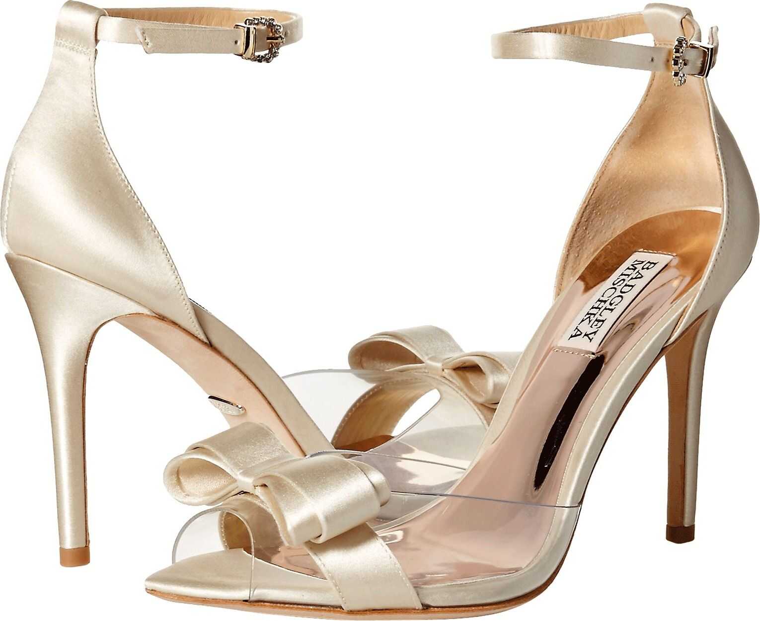 Badgley Mischka Lindsay Ivory Satin/Vinyl