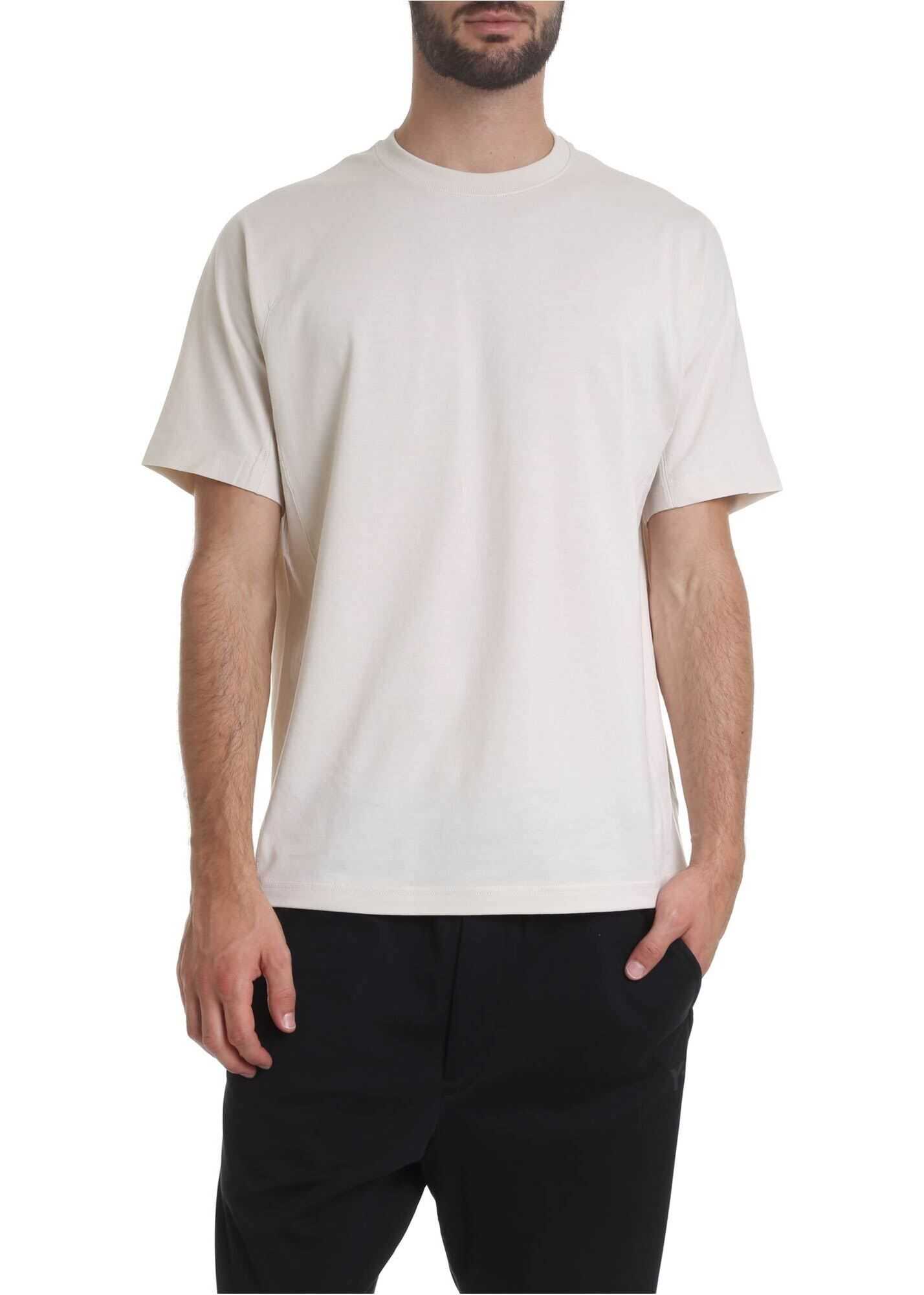 Y-3 Y-3 Print T-Shirt In Ivory Color White