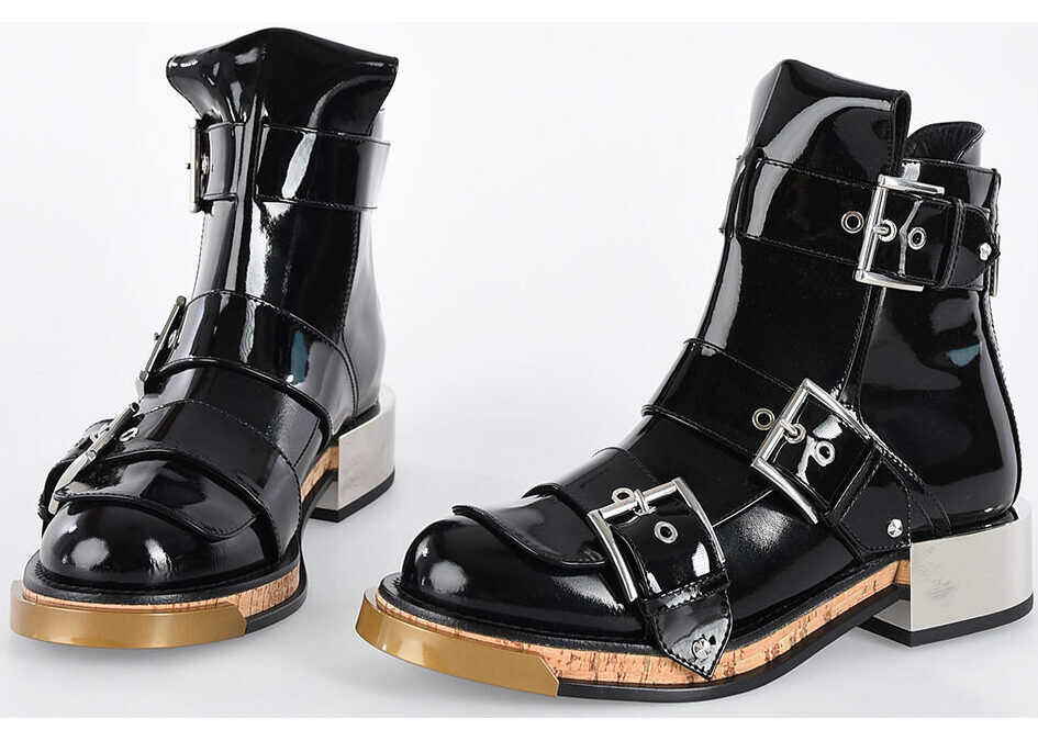 Alexander McQueen Boots with Buckle BLACK