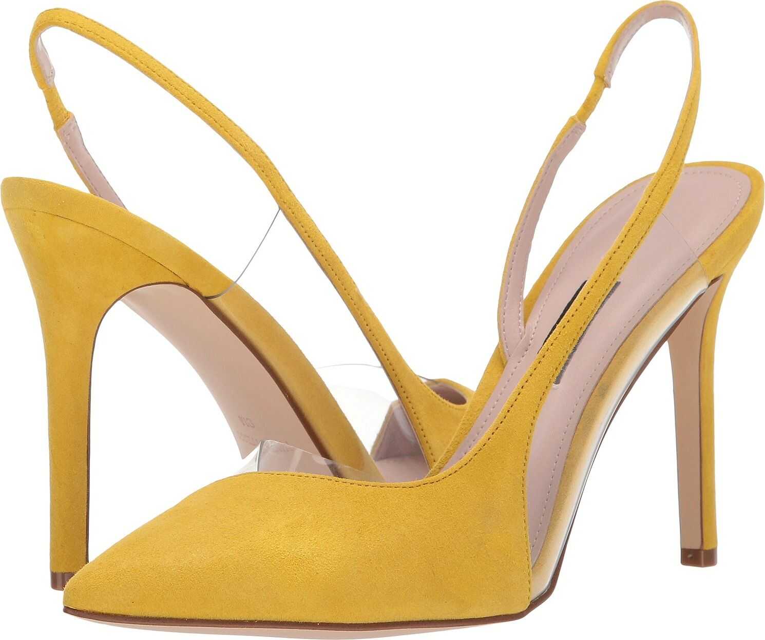 Nine West Toffee Pointed Toe Slingback Pump Yellow