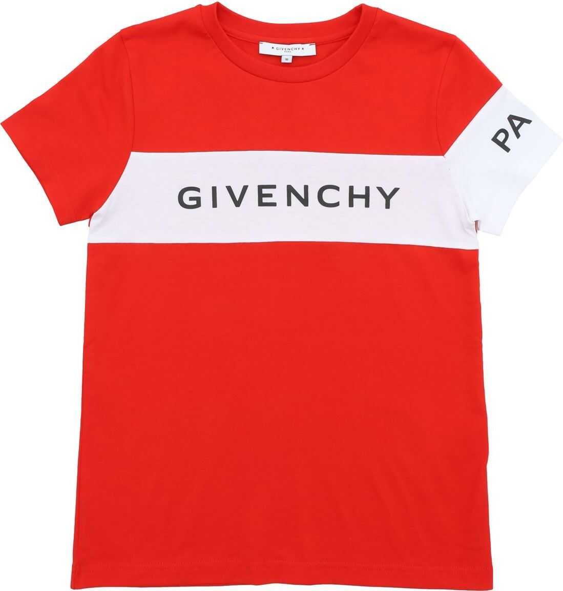Red T-Shirt With Givenchy Paris Logo