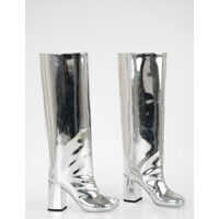 Cizme lungi MM6 9cm Patent Leather Boots Femei