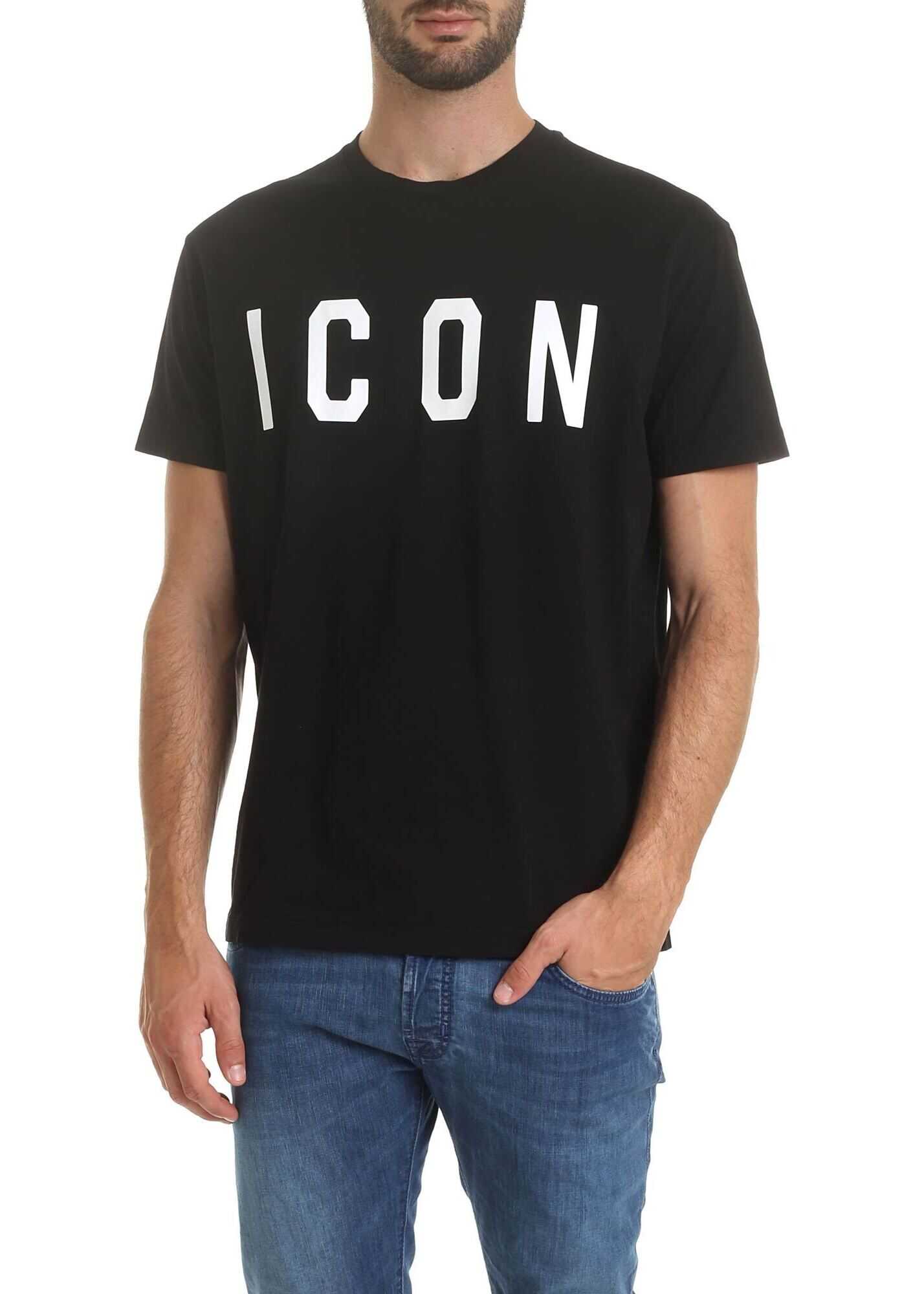 DSQUARED2 Icon T-Shirt In Black Black