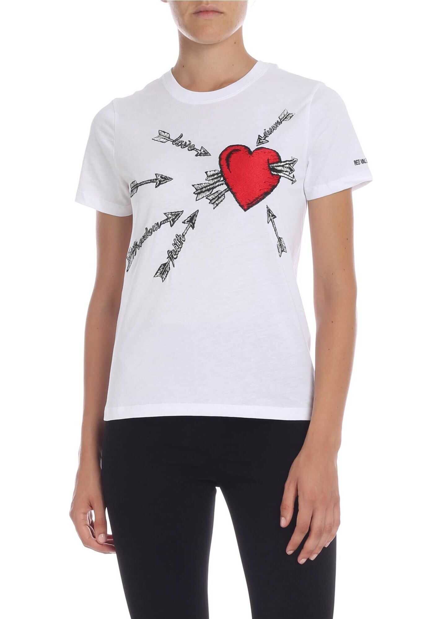 Love Embroidery T-Shirt In White