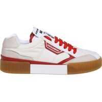 Sneakers Miami Sneakers In White Fabric And Leather Barbati