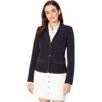 Sacouri casual Picstitched Two-Button Jacket Femei