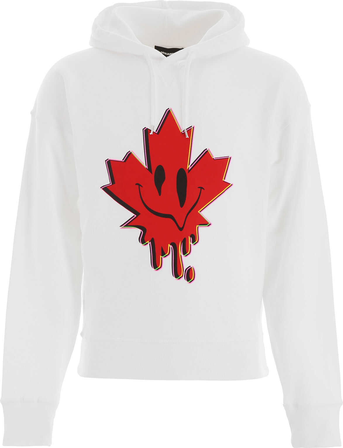 Bluza DSQUARED2 Maple Leaf Hoodie WHITE