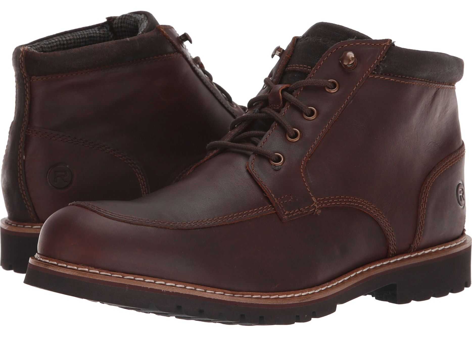 Rockport Marshall Rugged Moc Toe Saddle Brown