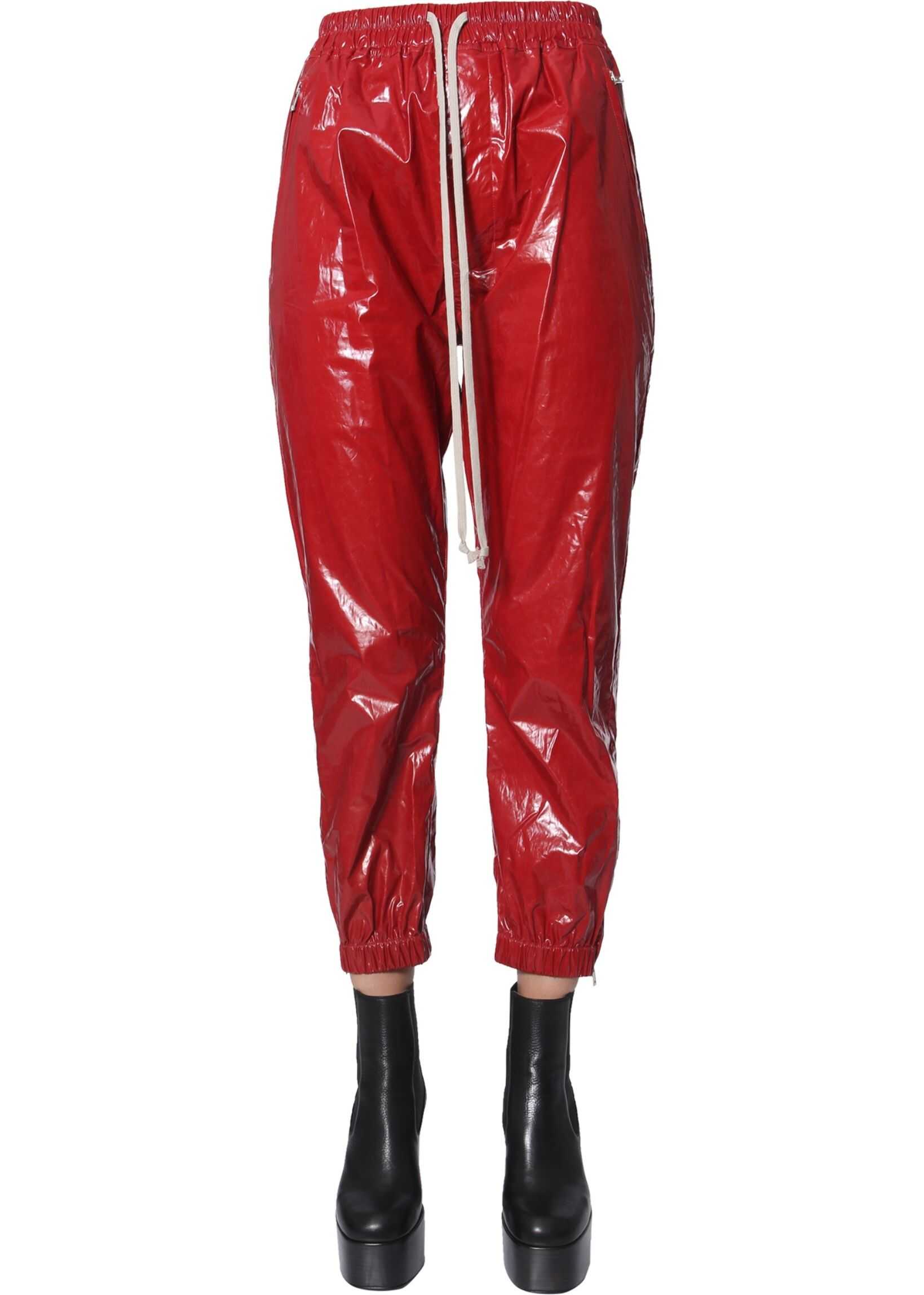 Rick Owens Elastic Pants RED