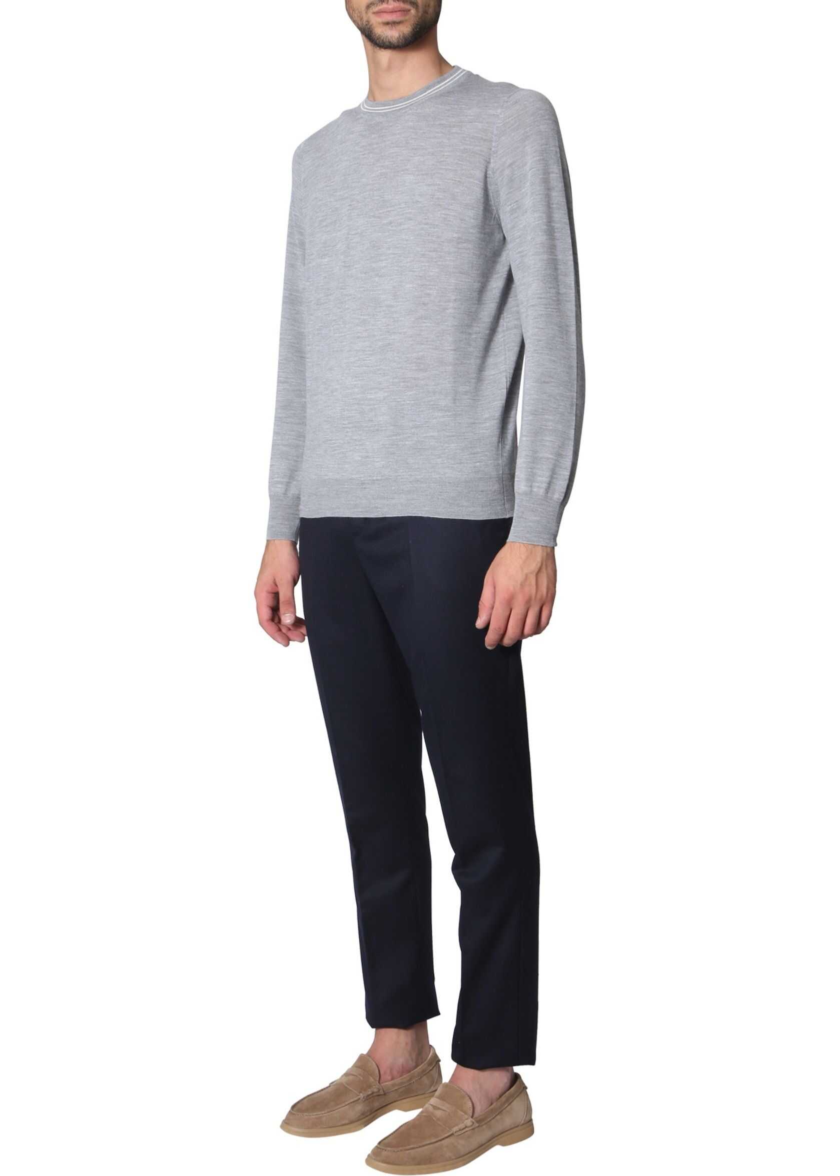 Brunello Cucinelli Traditional Fit Trousers BLUE