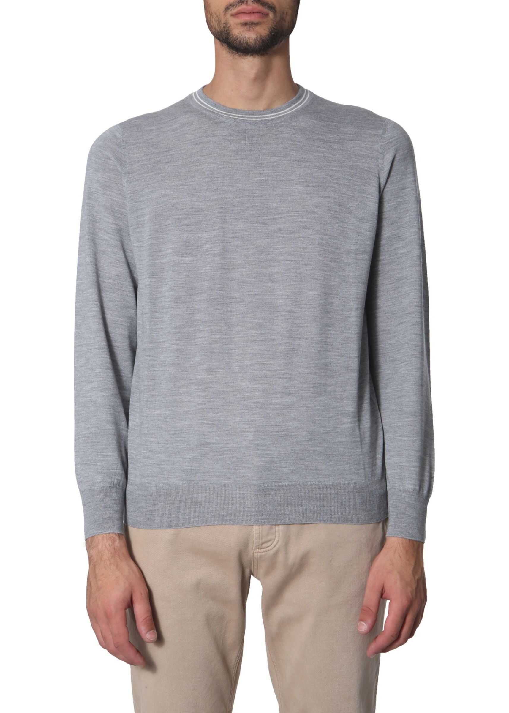 Brunello Cucinelli Crew Neck Sweater GREY