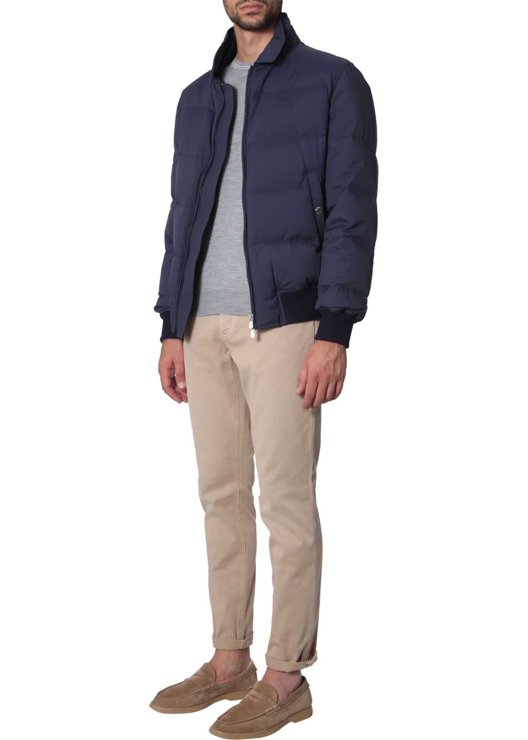 Brunello Cucinelli Nylon Bomber BLUE