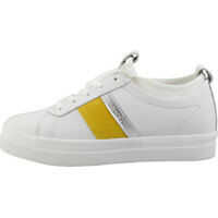 Sneakers Aurora Casual Trainers In White Yellow Femei