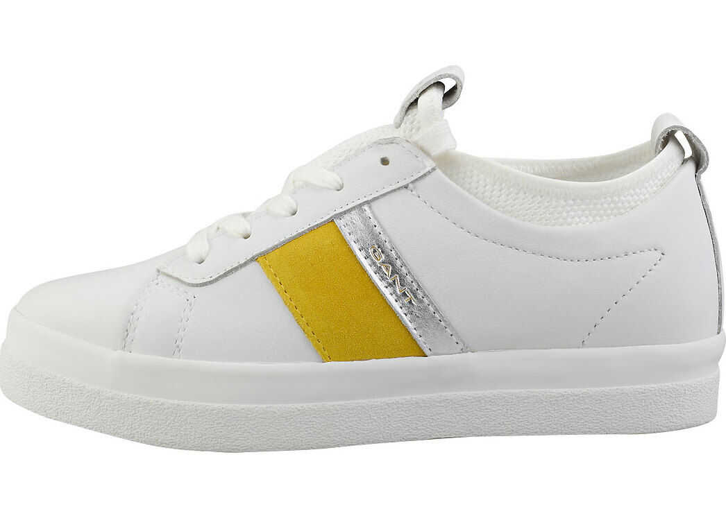 GANT Aurora Casual Trainers In White Yellow White