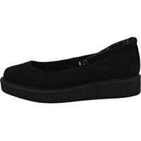 Pantofi cu platforma T.u.k Pointed Creeper Ballet Creeper Shoes In Black Femei