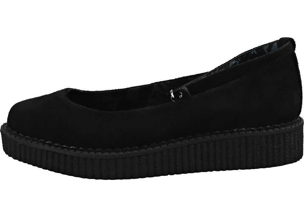 TUK T.u.k Pointed Creeper Ballet Creeper Shoes In Black Black
