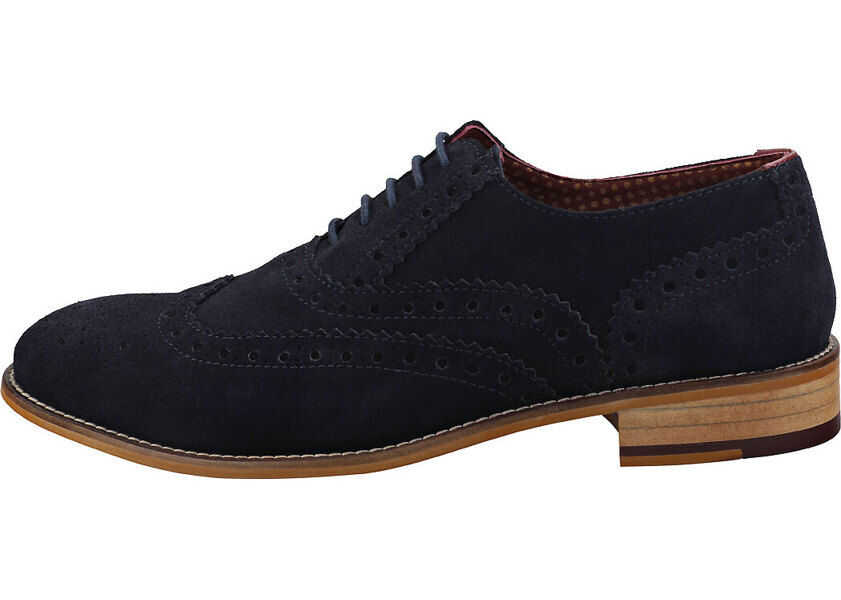 Pantofi Eleganti London Brogues Clive Brogue Shoes In Navy Blue