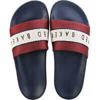 Slapi Rastar Slide Sandals In Navy Red White Barbati