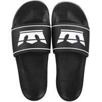 Slapi Supra Lockup Slide Sandals In Black White