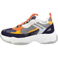 Sneakers Maya Fashion Trainers In Navy Grey Orange Femei