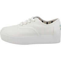 Adidasi cu platforma Cordones Boardwalk Platform Trainers In White Femei